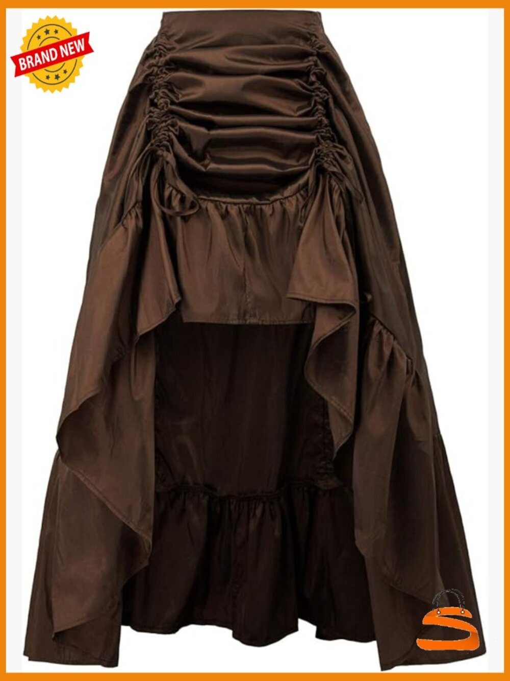 High-Low Renaissance Pirate Skirt Gothic Steampunk Victorian